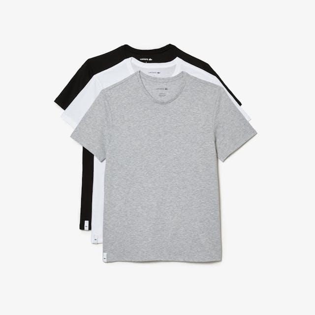 Lacoste Crew Neck Plain Cotton T-shirt 3-Pack
