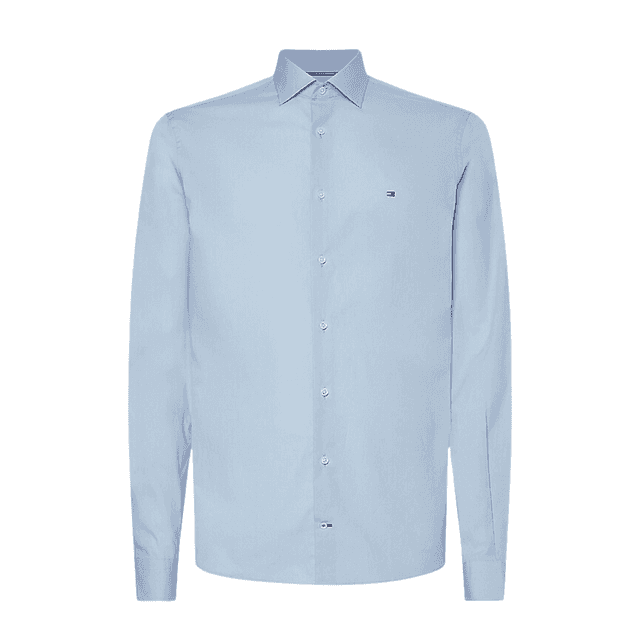 Tommy Hilfiger Core CL Flex Poplin SF Shirt Light Blue