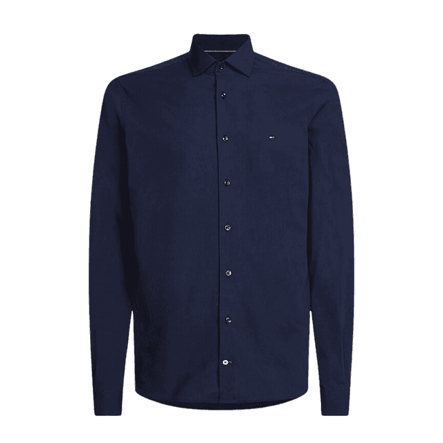 Tommy Hilfiger Core CL Flex Poplin SF Shirt Navy Blazer