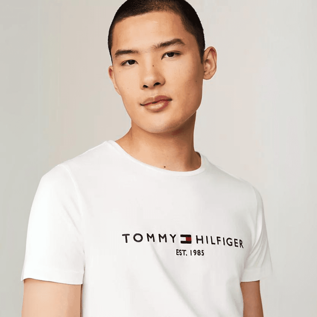 Tommy Hilfiger Core Tommy Logo Tee Snow White