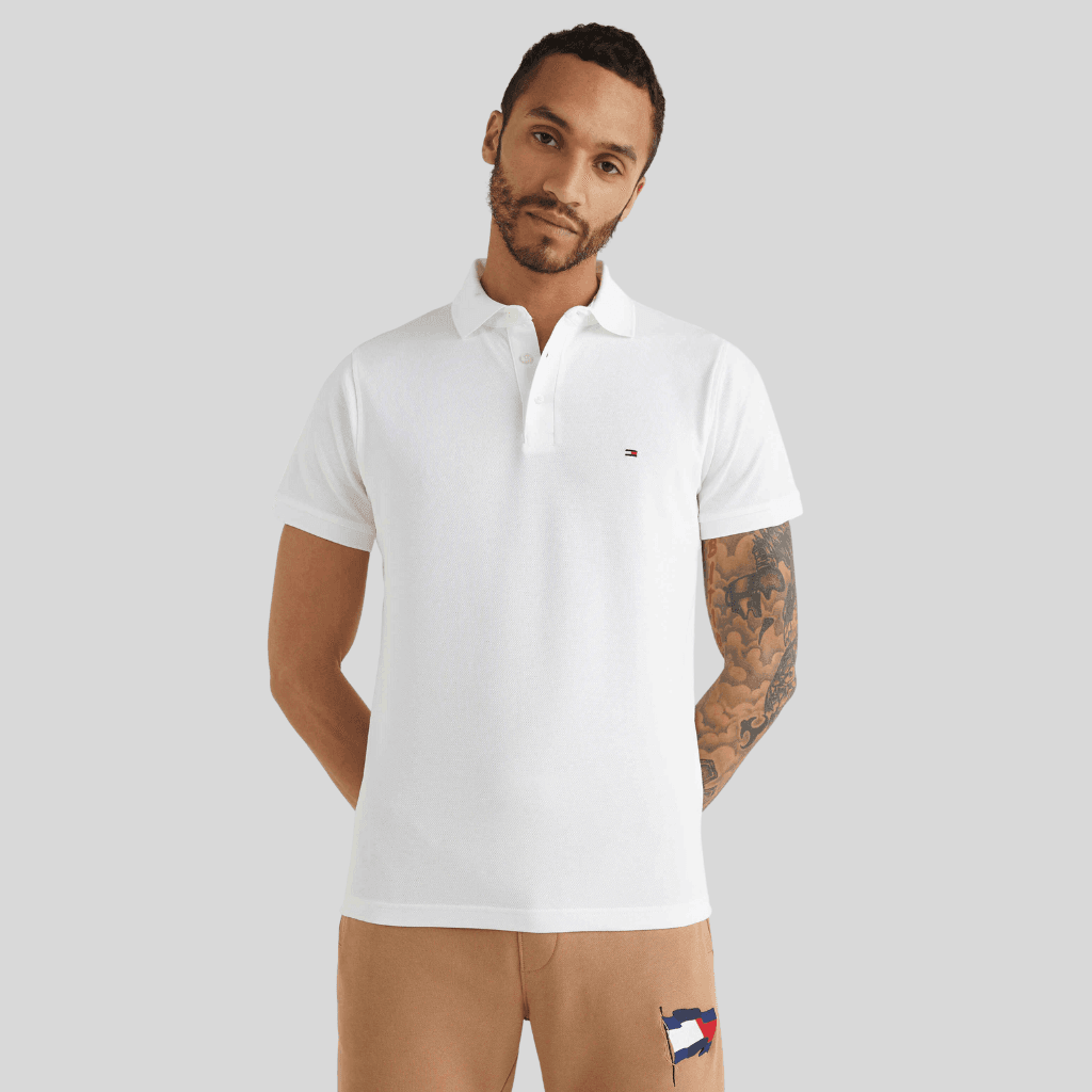 Tommy Hilfiger Core 1985 Slim Polo White