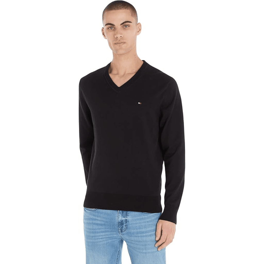 Tommy Hilfiger 1985 V Neck Sweater Black