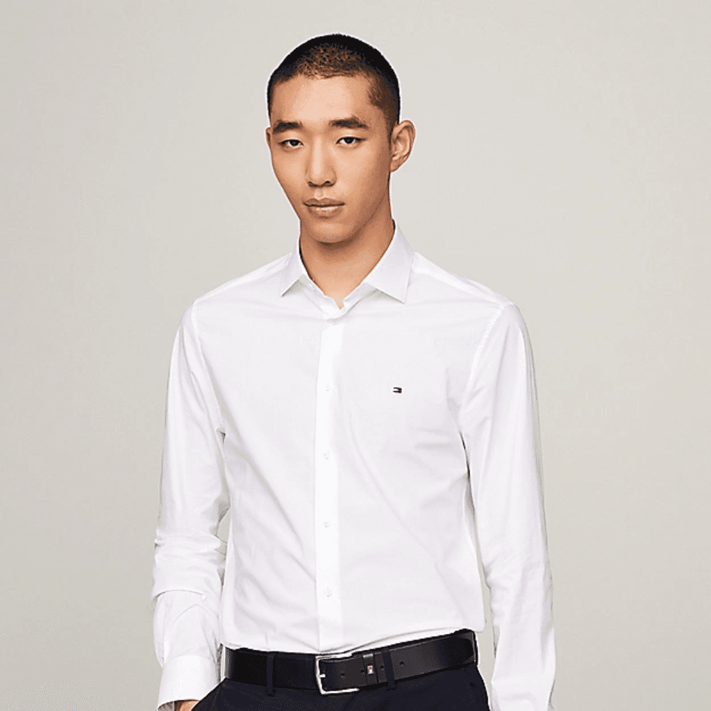 Tommy Hilfiger Core CL Flex Poplin SF Shirt Bright White