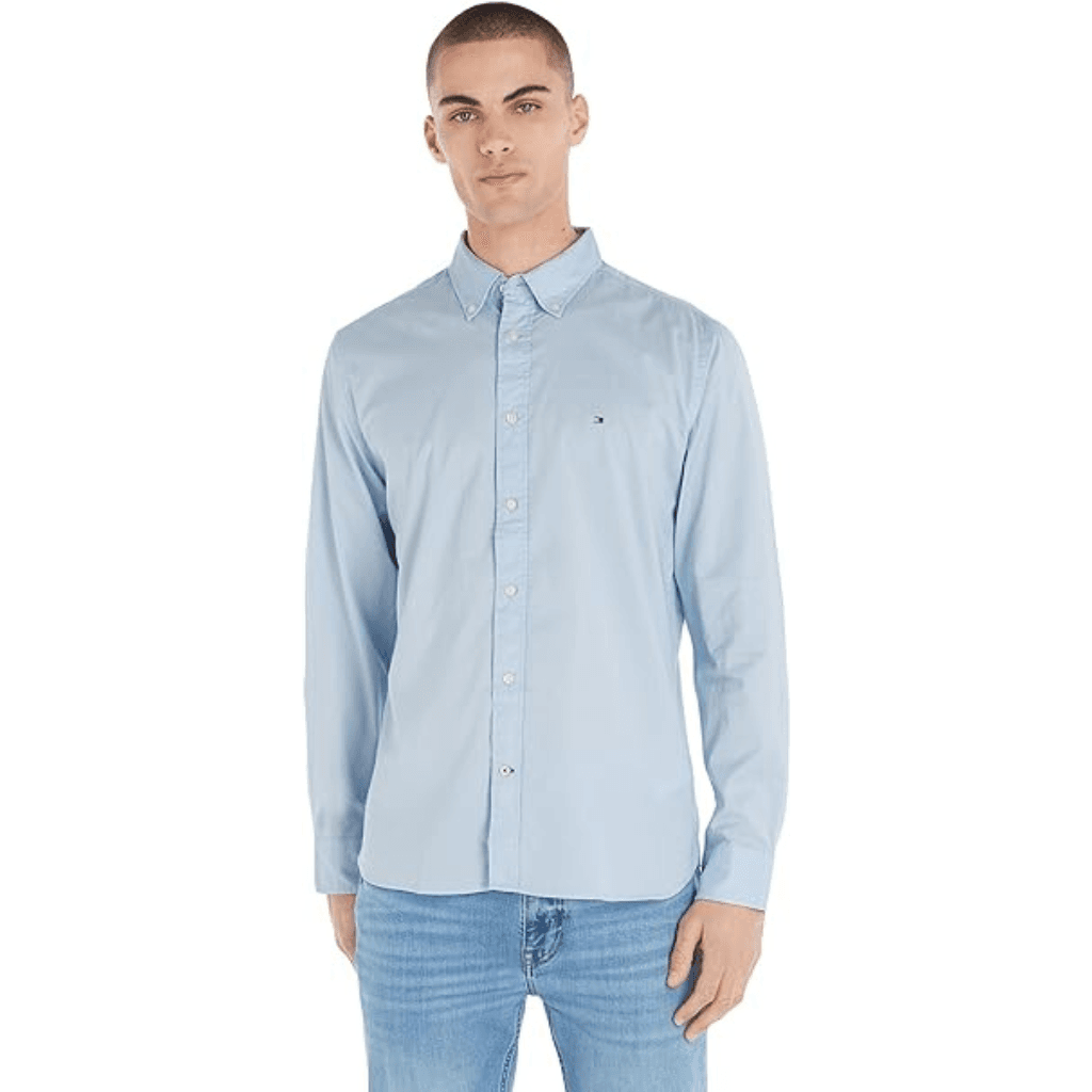 Tommy Hilfiger Core Flex Poplin RF Shirt Calm Blue