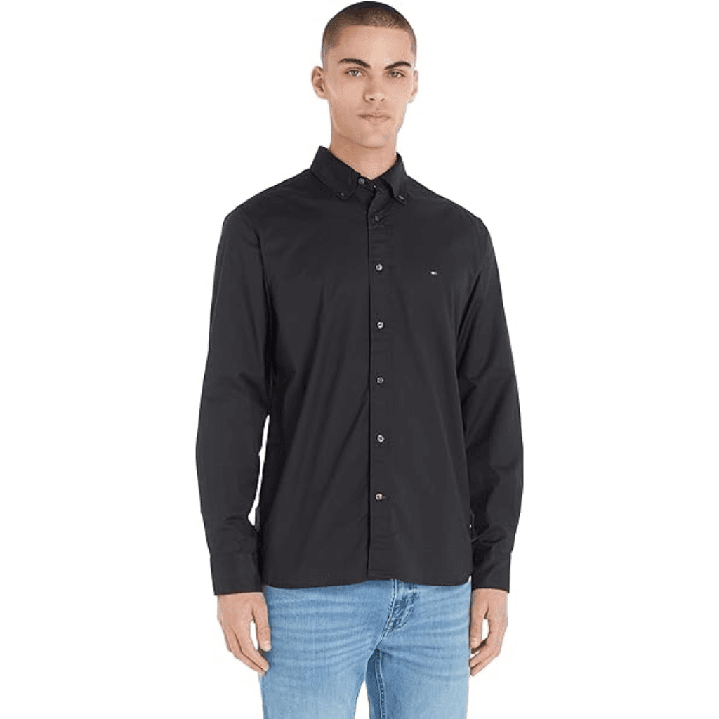 Tommy Hilfiger Core Flex Poplin RF Shirt Black