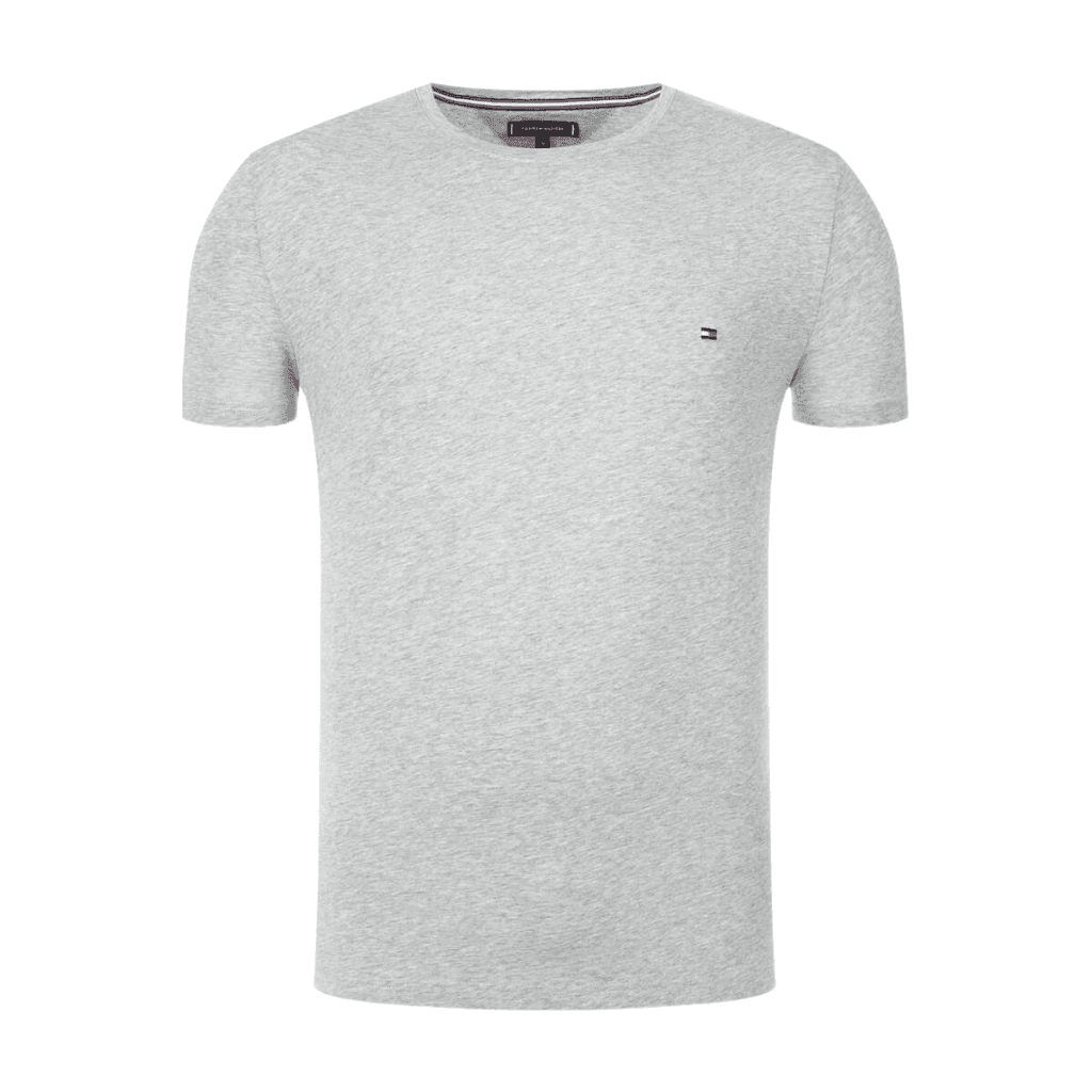 Tommy Hilfiger Core Stretch Slim C-NK Tee Light Grey Heather