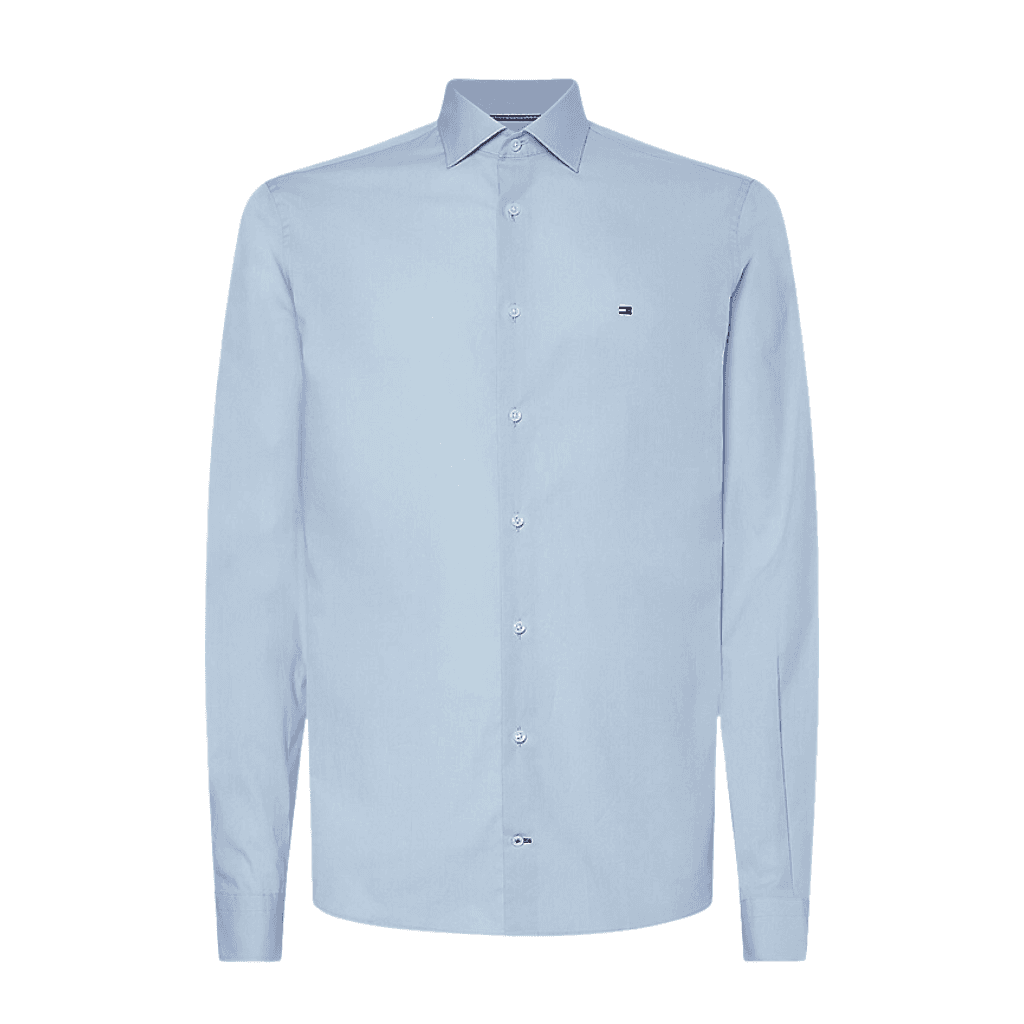 Tommy Hilfiger Core CL Flex Poplin SF Shirt Light Blue