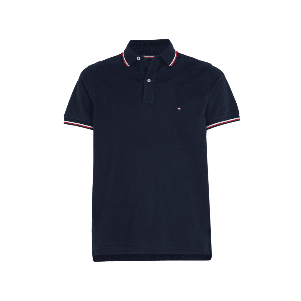 Tommy Hilfiger Core Tommy Tipped Slim Polo Desert Sky