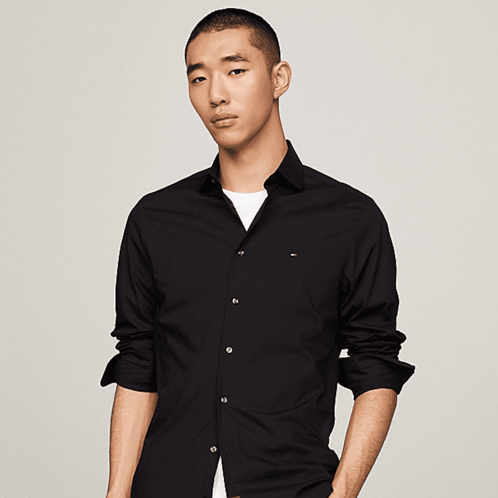 Tommy Hilfiger Core CL Flex Poplin SF Shirt Black