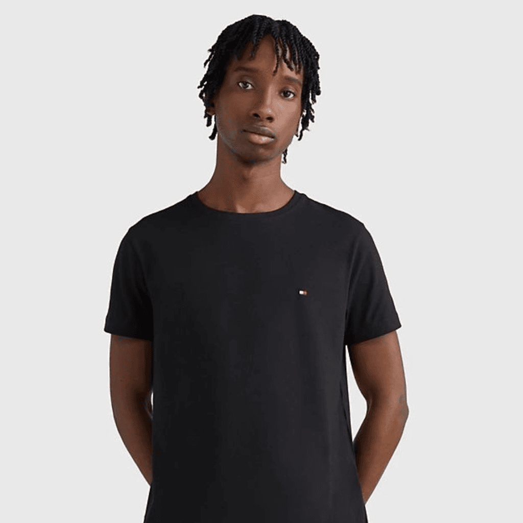 Tommy Hilfiger Core Stretch Slim C-NK Tee Black