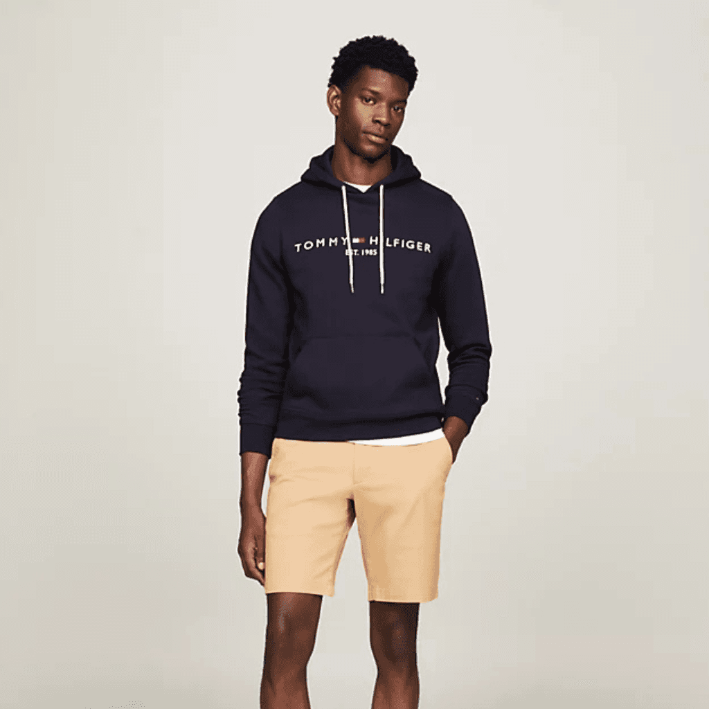 Tommy Hilfiger Core Tommy Logo Hoody Sky Captain