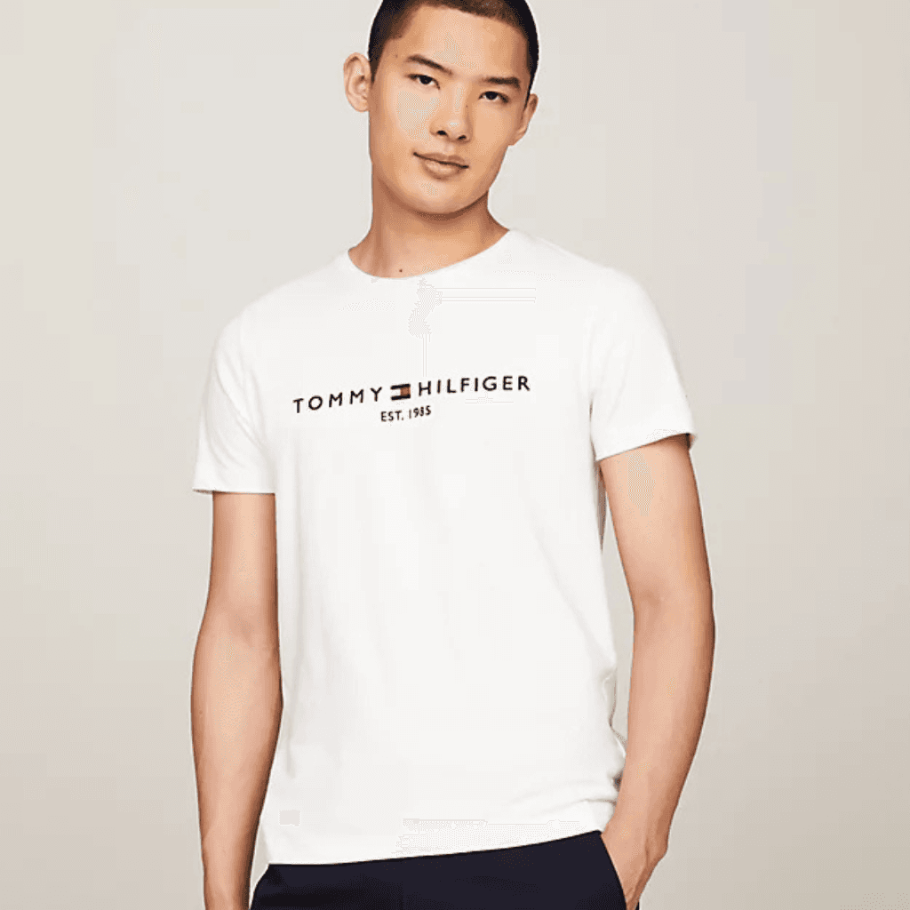 Tommy Hilfiger Core Tommy Logo Tee Snow White