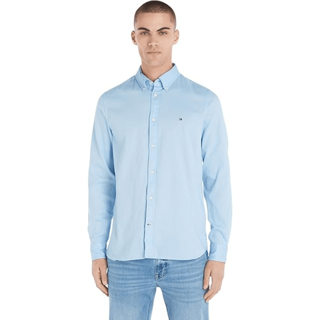 Tommy Hilfiger Core Flex Dobby SF Shirt Calm Blue